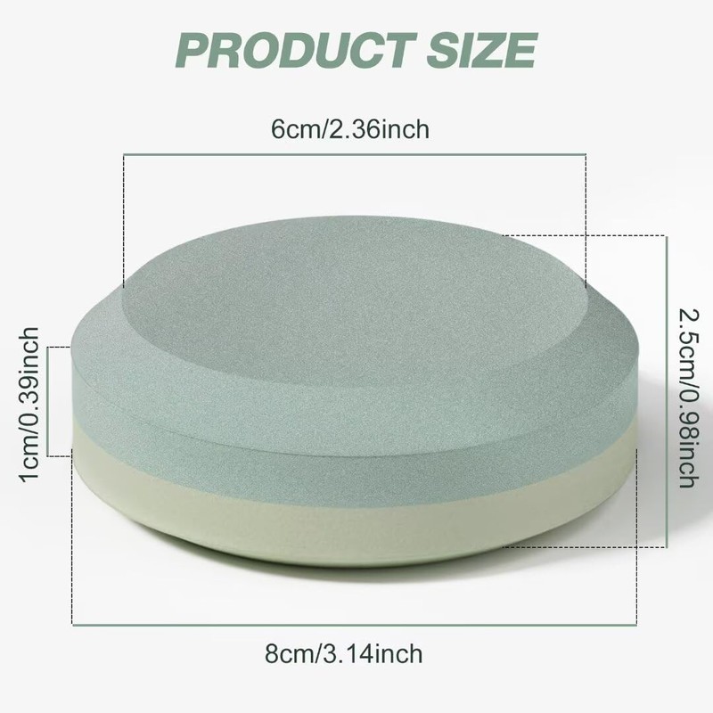 Double axis octagonal sharpening stone with a grit of 180/320,