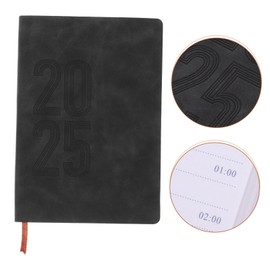 Operitacx Notebook To List Planner Work Memo Pads Memo Note Book 2025 Journal 2025 Appointment Book 2025 Schedule Planner Work Calendar To List Notepad Academic Planner Pu Black