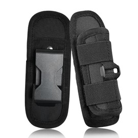 360° Rotating Torch Holster, Tactical Torch Holster Bag, Clip Hunting Torch Holder, Small Torch Holder, Belt Holder Bag, for Outdoor Hiking Hunting Camping Training