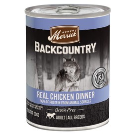 Merrick Backcountry Grain Free Real Chicken Dinner Wet Dog Food, 12.7 oz (Case of 12)
