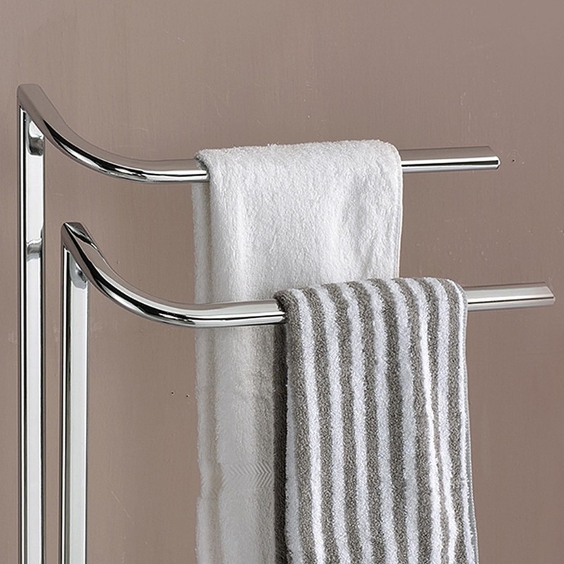 Kings Brand Furniture - Courter Metal Freestanding Bathroom Towel Rack