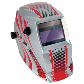 GYS LCD Hermes 9/13G Auto Darkening Welding Helmet with Variable Shade - Red