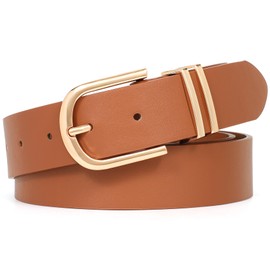 XZQTIVE Fashion Women’s PU Leather Belts For Jeans Ladies Retro Vintage Waist Belt For Pants Dress Belt with Metal Pin Buckle