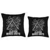 Clever minds unite, genius, science, nerd Throw Pillow