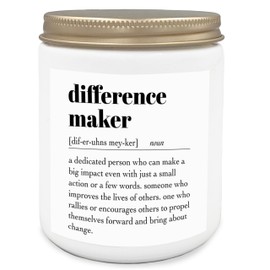 Qvapt Difference Maker Candle,Gifts for Boss,Boss Day Gifts,Funny Boss Gifts for Women Men, Appreciation Thank You Gifts for Mentor Coach Boss Manager,Boss Scented Candles 8oz,Jar Candles