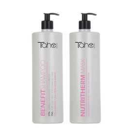 Tahe Botanic Kit - Benefit Shampoo 1000ml + Nutritherm Mask 1000ml With Active Keratin