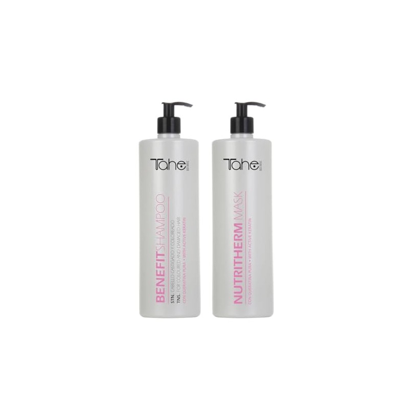 Tahe Botanic Kit - Benefit Shampoo 1000ml + Nutritherm Mask