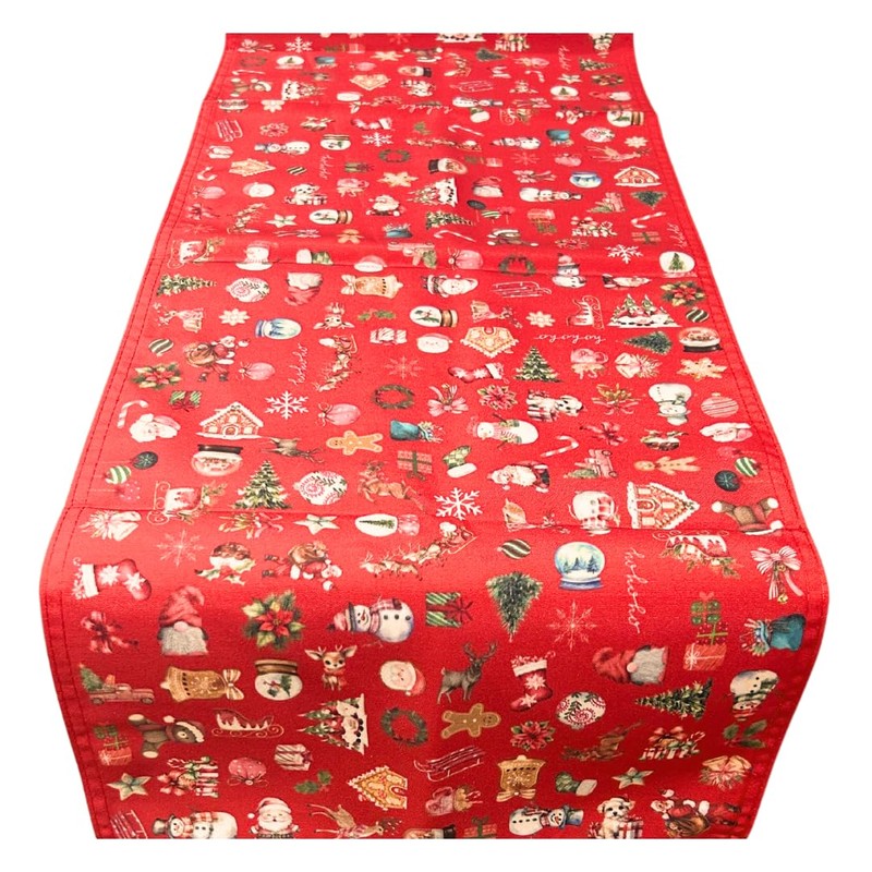 Second Ave Red Christmas Table Runner Dining Table Kitchen 180cm