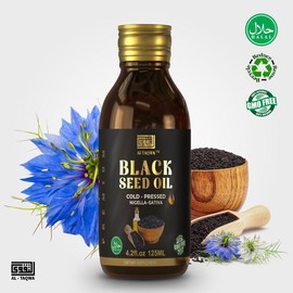 Al-Taqwa Black Seed Oil Natural Health Supplement for Hair Care, Fitness, and Immune Support Edible Healthcare Dietary Optimum Dietary Optimum Vitamin Bathroom supplements  women - 60ml: 125ml