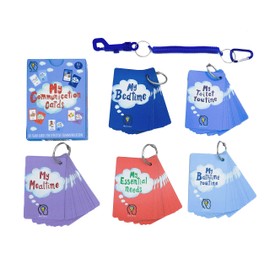 Special Needs My Communication PECS Cards Multi Pack for Special Ed, SEN Speech Delay Non Verbal Children and Adults with Autism 60 Flash Cards for Visual aid or cue Cards