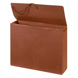 Office Depot Brand Paper Standard Expanding Wallet, 1 Pocket, Expansion 3-1/2", 8 1/2" x 11", Letter, Brown, Pack of 2