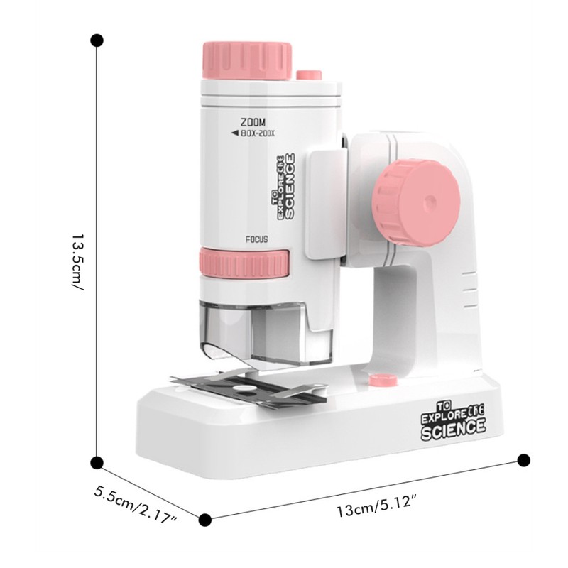 Microscope for Kids Portable Microscope Science Kit with LED Light