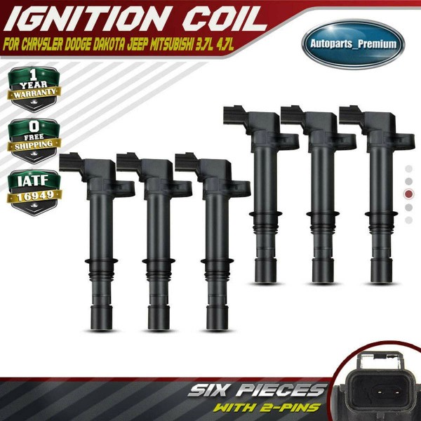 Unbranded 6x Ignition Coils for Jeep Grand Cherokee Dodge Ram