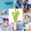 Med-Comfort Apple Nitrile Gloves, Apple Green, Size L, Powder-Free, Nitrile