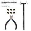 Bow String Nocking Points Pliers Set T Ruler Nocking Buckle