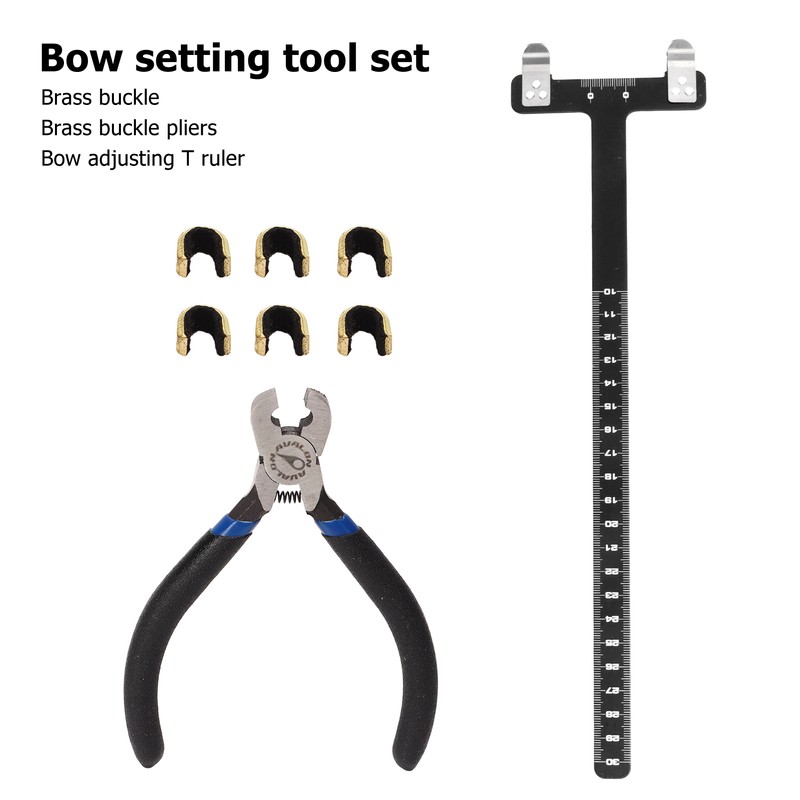 Bow String Nocking Points Pliers Set T Ruler Nocking Buckle