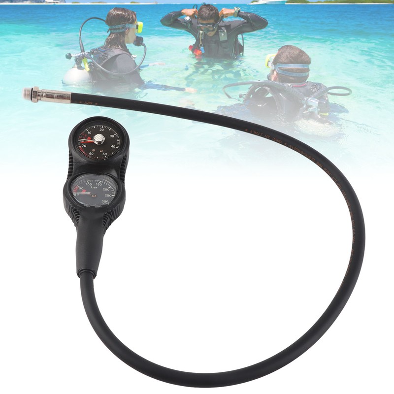 Professional Scuba Diving 2 Gauges Pressure Gauge Dive Digital Depth