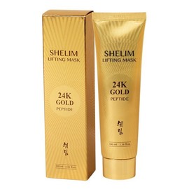 Shrim (4개)쉬림 24K골드 펩타이드 리프팅 마스크 100ml /필오프 랩핑마스크 결광 결개선 (4pcs) Shrim 24K Gold Peptide Lifting Mask 100ml / Peel-Off Wrapping Mask Brightening and Skin Improvement