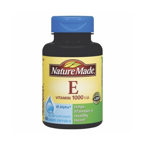 Vitamin E DL-Alpha 60 Soft gels  by Nature Made
