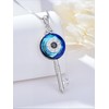 OJK Key Evil Eye Necklace Gifts for Women S925 Sterling