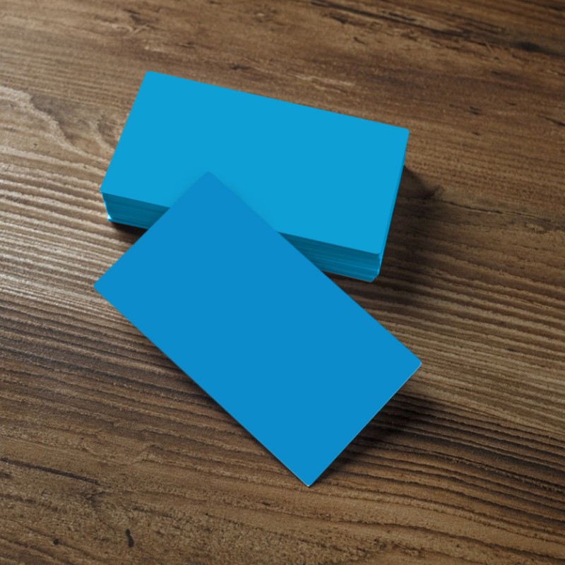 50Pcs Aluminium Alloy Business Card Exquisite Color Name Cards Business