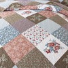HoneiLife Quilt Set - 3 Piece Microfiber Reversible Bedspreads Patchwork