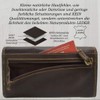flevado RFID Protection Large Leather Women's Wallet Vintage with Eagle