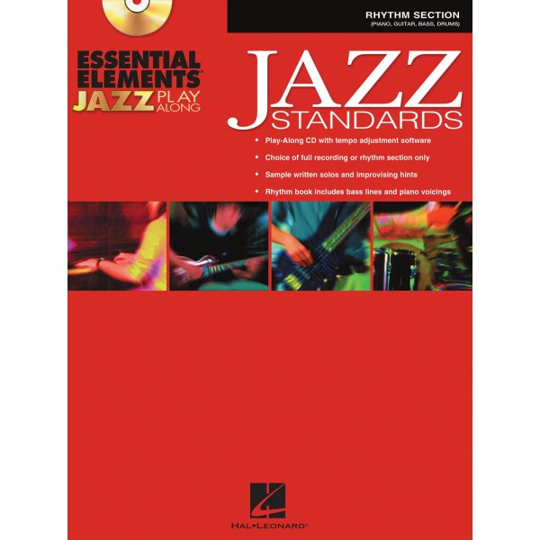 Essential Elements Jazz Play-Along Rhythm Section Piano Guitar Drum Book