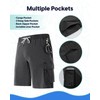 MaaMgic Mens Swim Trunks 9'' Compression Liner 2 in 1