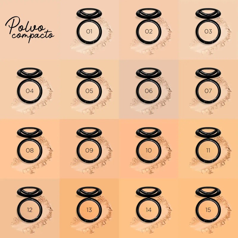 Polvo Compacto Cobertura Media Adara Paris