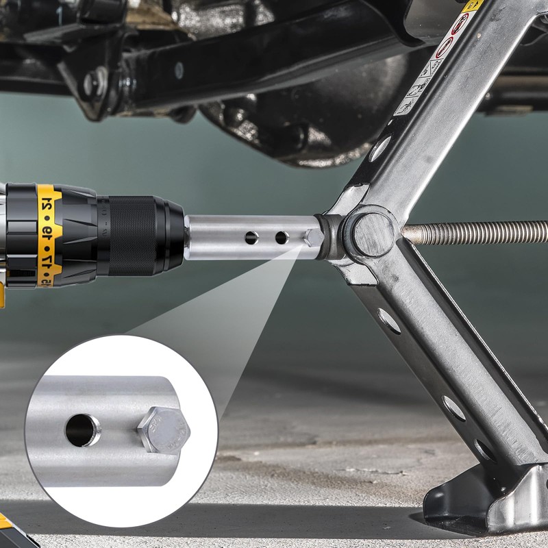 Ongfuwu Stainless Steel Trailer Jack Drill Adapter, Top Wind Trailer