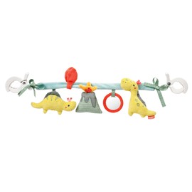 Fehn 051179 Happy Dino Pram Chain – Mobile Chain with Cute Pendant Figures for Flexible Hanging on Pram, Baby Seat, Cot, Cradle, Play Arch for Babies and Toddlers from Birth
