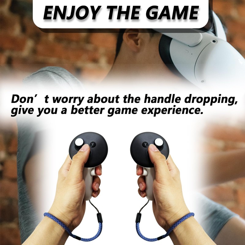 Improved Replacement Reflective Wrist Straps for Oculus Quest 3 Gen