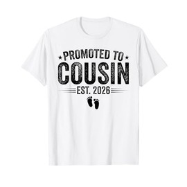 Promoted to Cousin est. 2026 Baby Announcement for Cousin T-Shirt