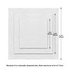 BEWDIO White Men's Pocket Square, Solid Color Boys Handkerchiefs for