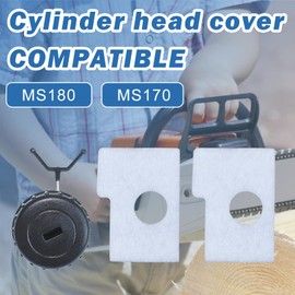 AUMEL MS 170 MS180 Air Filter Tune Up Kit for STHIL MS170 MS180 017 018 Chainsaw 1130 124 0800 with MS170 MS180 Spark Plug, Fuel Filter, Oil Filter, Oil Cap Chainsaw Parts