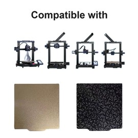 Elantoexis 3D Printer Double Sided Textured- PEI and PEO Sheet Build Plate for Kobra2/KobraNeo 230x230mm