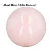 4Pcs Rose Quartz Crystal Balls 0.8in Diameter Clear Negative Energy