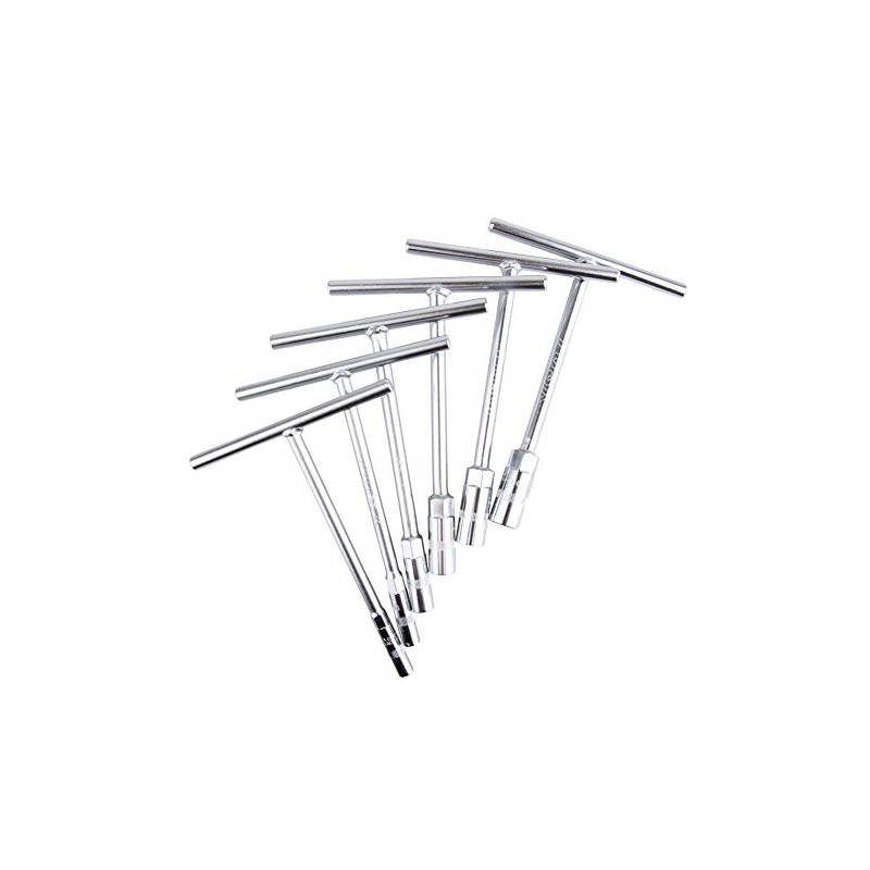 Tusk CR-V Steel Professional |Metric|Compact ATV/MX T-Handle Wrench Set 6,