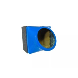FibroPRO Single 12 fiberglass sub woofer speaker box enclosure carpeted MDF case BLUE