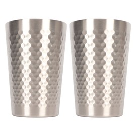 2pcs 304 Stainless Steel Cup 350ml Durable Multipurpose Water Coffee Cup Hot Cold Drinking Cup for Camping Office