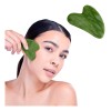 Gua Sha Cuarzo Verde Masaje Facial Antienvejecimiento Rostro Diler