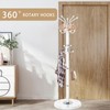 LOZABEE Metal Heavy Duty Coat Rack Stand, Modern 360° Roraty