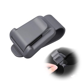 QIUMING Glasses Holder for Car Sunglasses Holder Car Sun Visor for Glasses Glasses Holder Car with One Hand Removable and Removable Sunglasses Holder / Ticket Card Clip (Grey)
