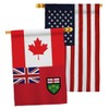 Canada Ontario House Flags Pack Regional Provinces Canadian Territories Region