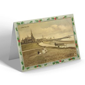 CHRISTMAS CARD - Vintage Scotland - Largs from N.E. (b)