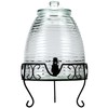Core 2.4 Gallon Glass Beverage Dispenser with Metal Stand