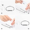 Minicremation Cylinder Cremation Urn Bracelet for Ashes Stainless Steel Memorial