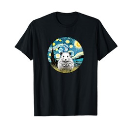 Dwarf Hamster Pet Cute - Van Gogh Starry Night Style T-Shirt