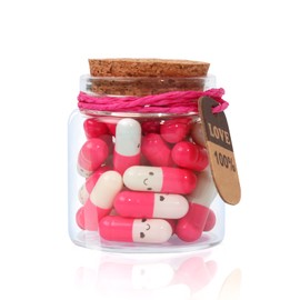 Tintnut Valentines Day Present for Boyfriend-Girlfriend - Capsule Letter Love Message Pills 30 Pcs Birthday Gift